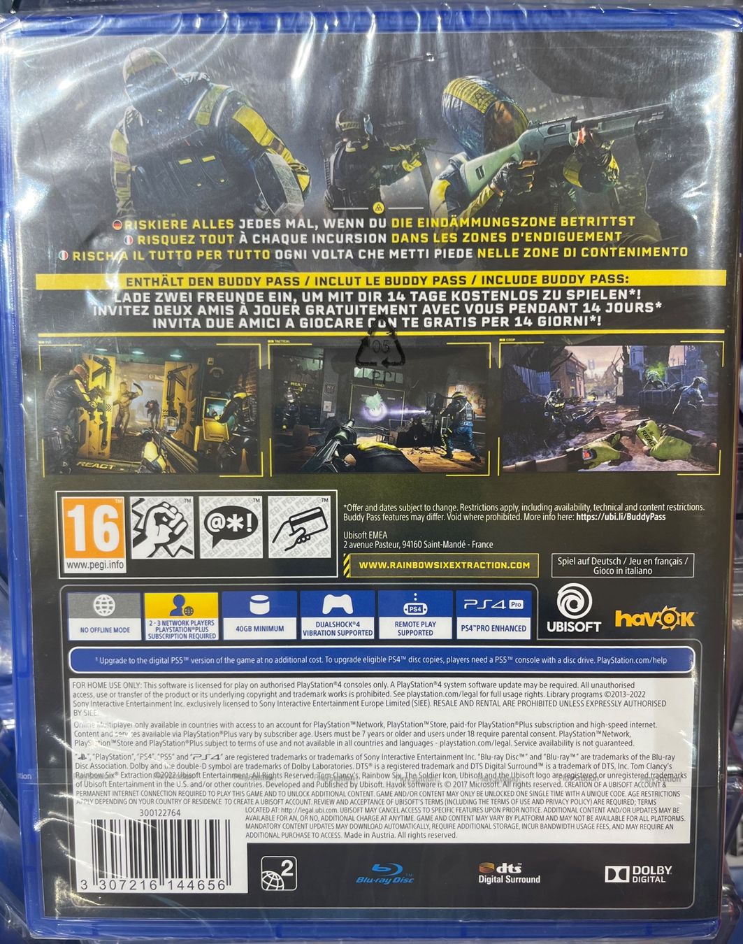 Sony Spiele: Ps4 Rainbowsix Extraction – Gebraucht aus horn von amazona01 1