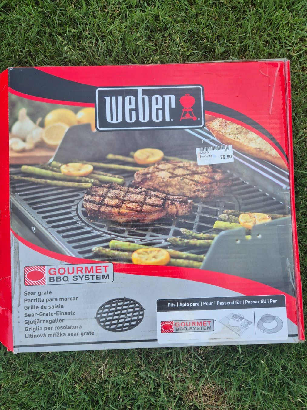 Weber Griglie: Grillzubehör Weber Gourmet BBQ- System Sear Grate – Nuovo e nell'imballaggio originale da Abtwil SG venduto da Delfine5