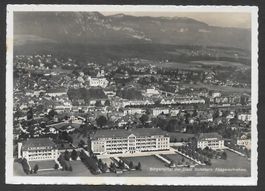 Solothurn Fliegeraufnahme Swissair mit Bürgerspital