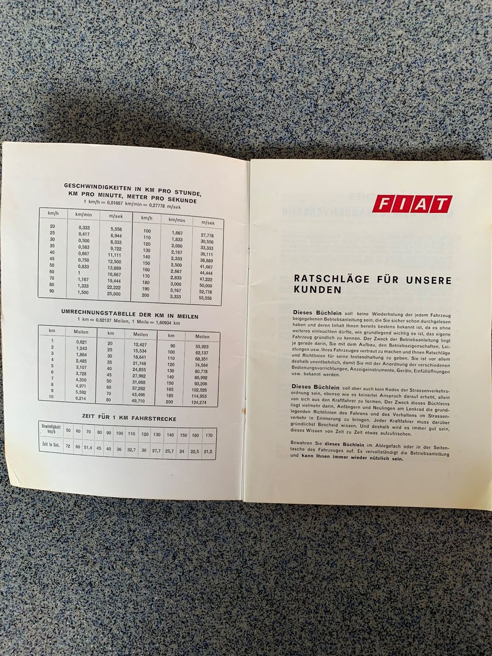 Libri: Fiat  Handbuch  Ratschläge  1971  Oldtimer – Usato da Boswil venduto da pavo1 1