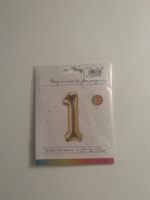 Folien Ballon Zahl 1 Gold, 86cm - Party Deko Geburtstag