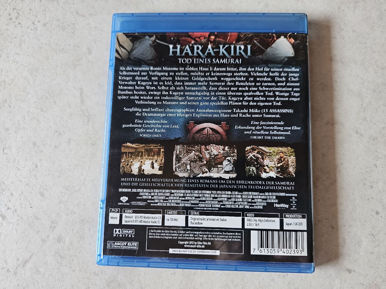 Tutti i DVDs: Hara-Kiri  -  Tod eines Samurai  /  Bluray – Usato da Schneisingen venduto da backstore24 1