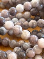 Strang purple plum blossom jasper Kugeln / stone beads 6 mm