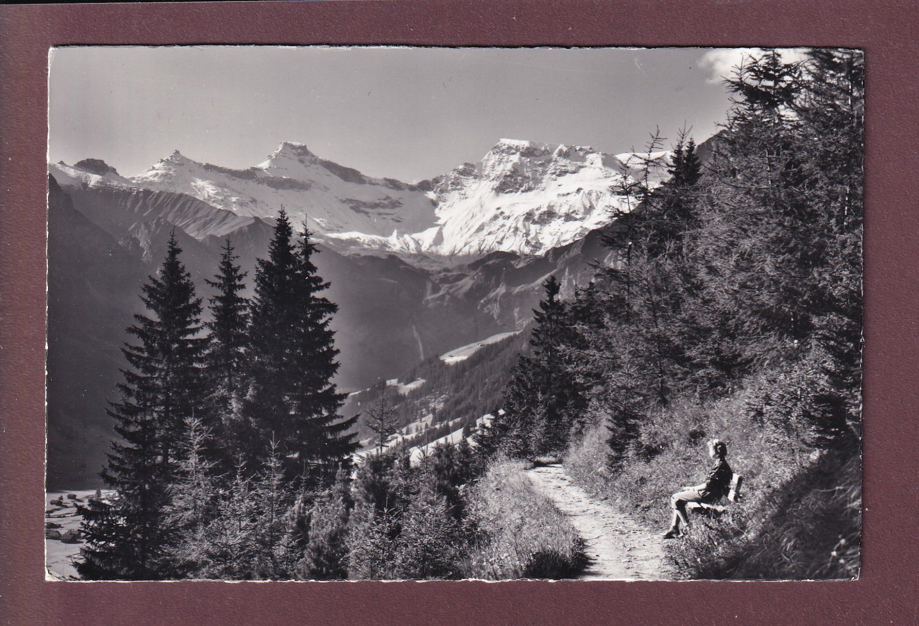 Ansichtskarten: ADELBODEN - Hörnliweg - 1962 – Gebraucht aus Pully von nicecards