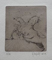 Alberto Depietri (* 1928) - Pferde, Radierung 2/25