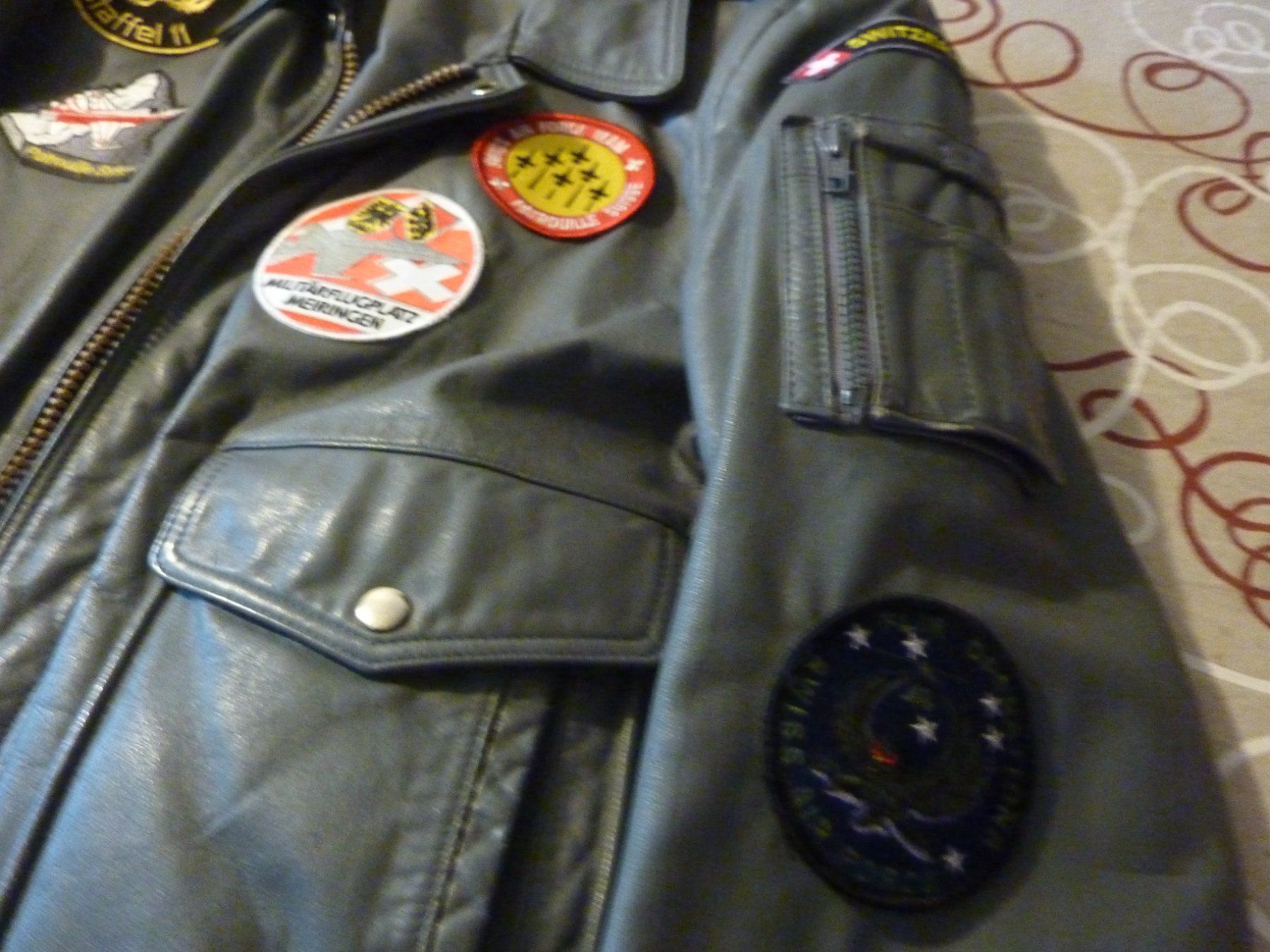 Hunter Giacche: Leder Pilotenjacke  Gr.M ( Hunter/Tiger) – Usato da Zürich venduto da Cynthiana 4