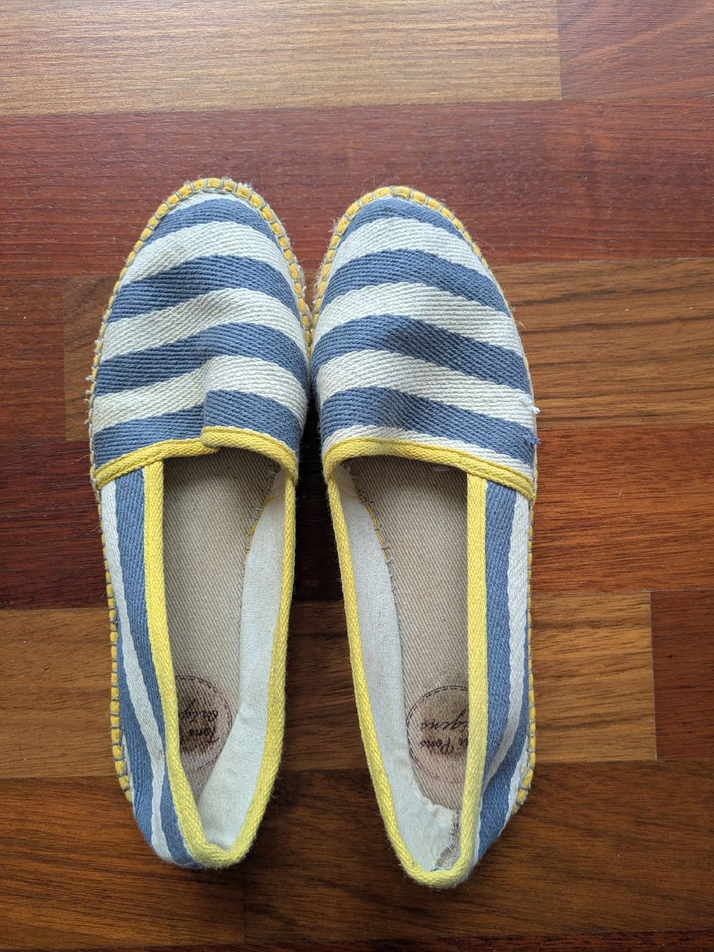 Scarpe da donna: Summer Espadrilles Striped Blue Yellow Size 38 – Usato da Zürich venduto da Cindy_c 1