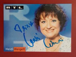 Heidi Weigelt Autogramm signiert Fotopostkarte 10x15cm