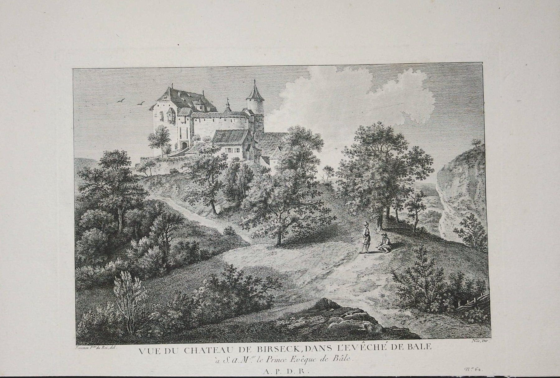Incisioni: Birseck Originalkupferstich 1780 – Usato da Rafz venduto da Helvet32