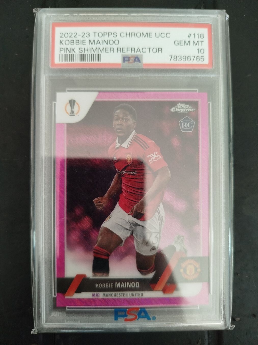 Topps Carte collezionabili: Topps Kobbie Mainoo RC PSA10/250 – Nuovo e nell'imballaggio originale da Wettingen venduto da mirna04