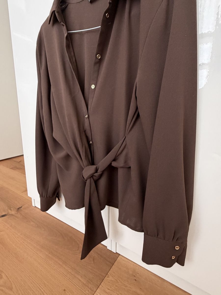 Zara Camicette: Zara braune Bluse neu  – Nuovo (secondo la descrizione) da Baar venduto da corinab_ 1