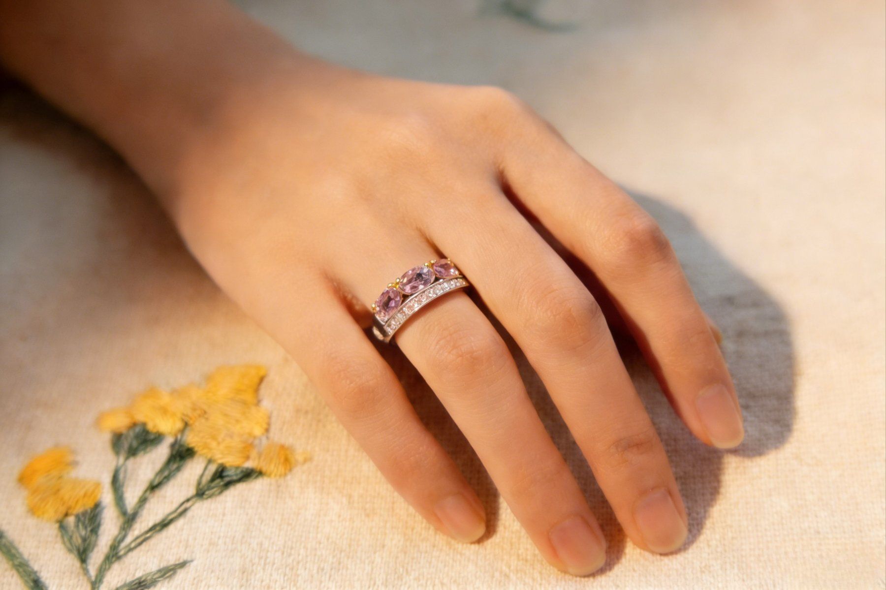Anelli: NEW - S925 Amethyst Ring (Adjustable) – Nuovo (secondo la descrizione) da Zürich venduto da cin_wcf6 6