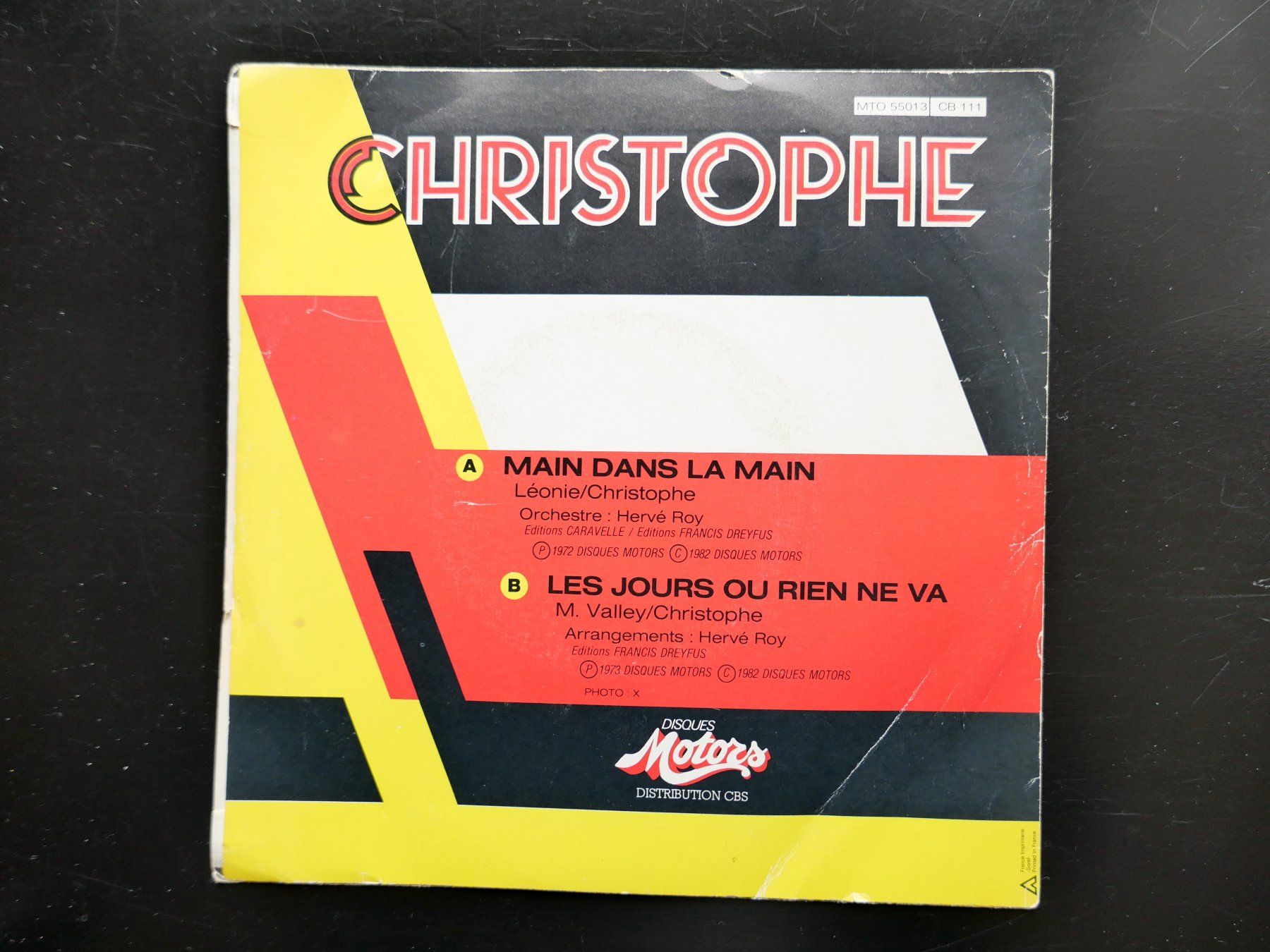 Dischi in vinile: SINGLE CHRISTOPHE: Main dans la main, 1973 – Usato da Bern venduto da Balzamico 1