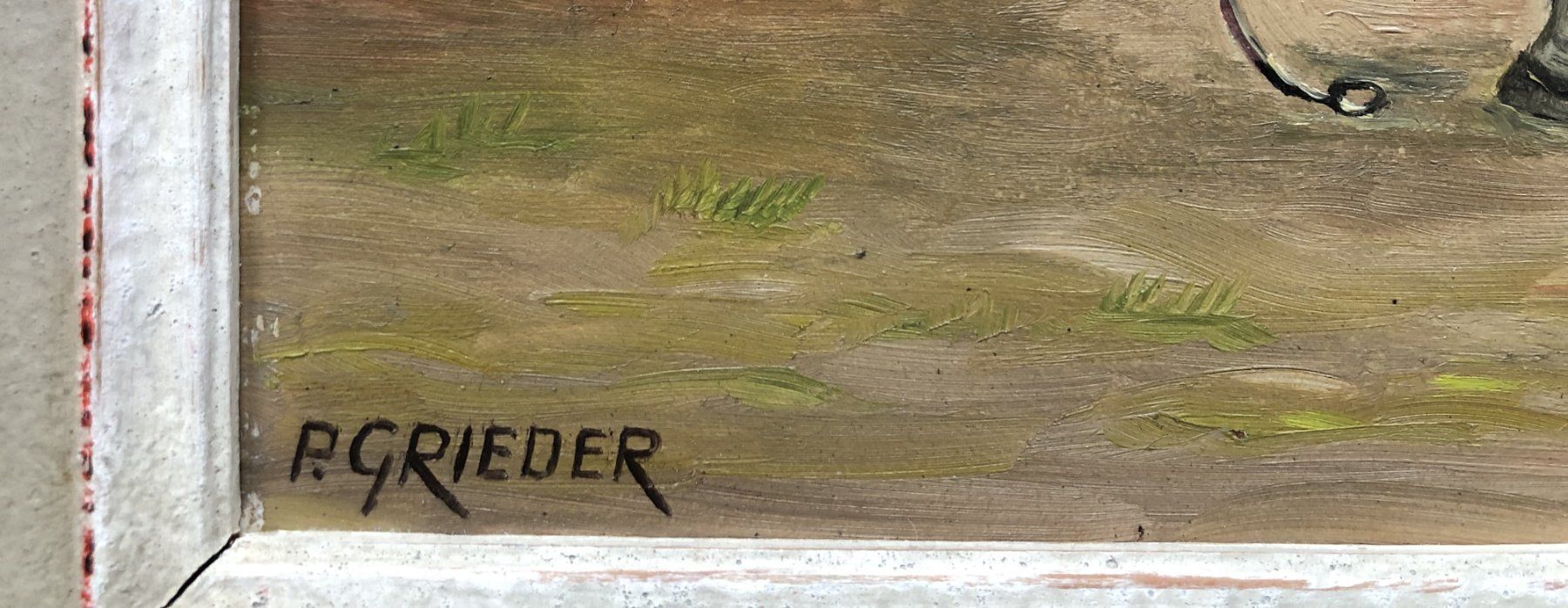 Dipinti: Gemälde - Öl auf Platte - signiert P.Grieder – Usato da Schaffhausen venduto da durruti 3