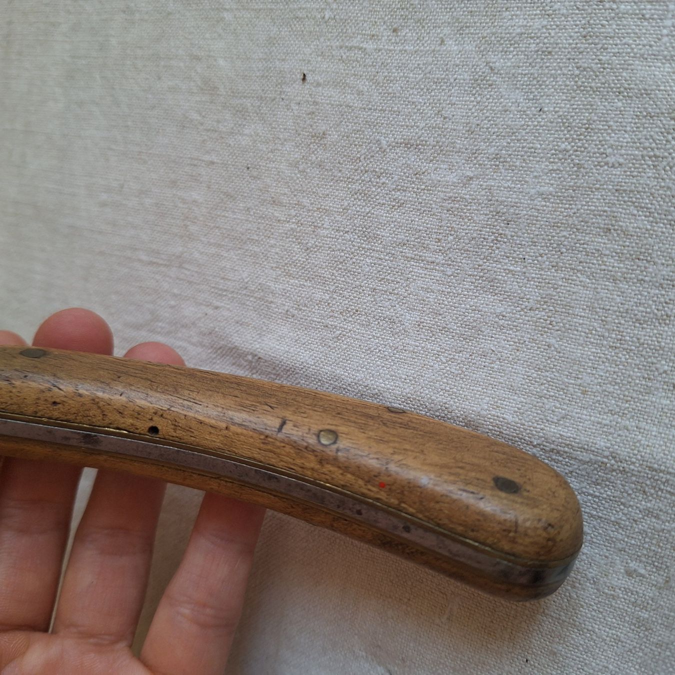 Zubehör: Altes Klappmesser, Holzgriff, Initialen J Z – Gebraucht aus Winterthur von Goldpipau 6