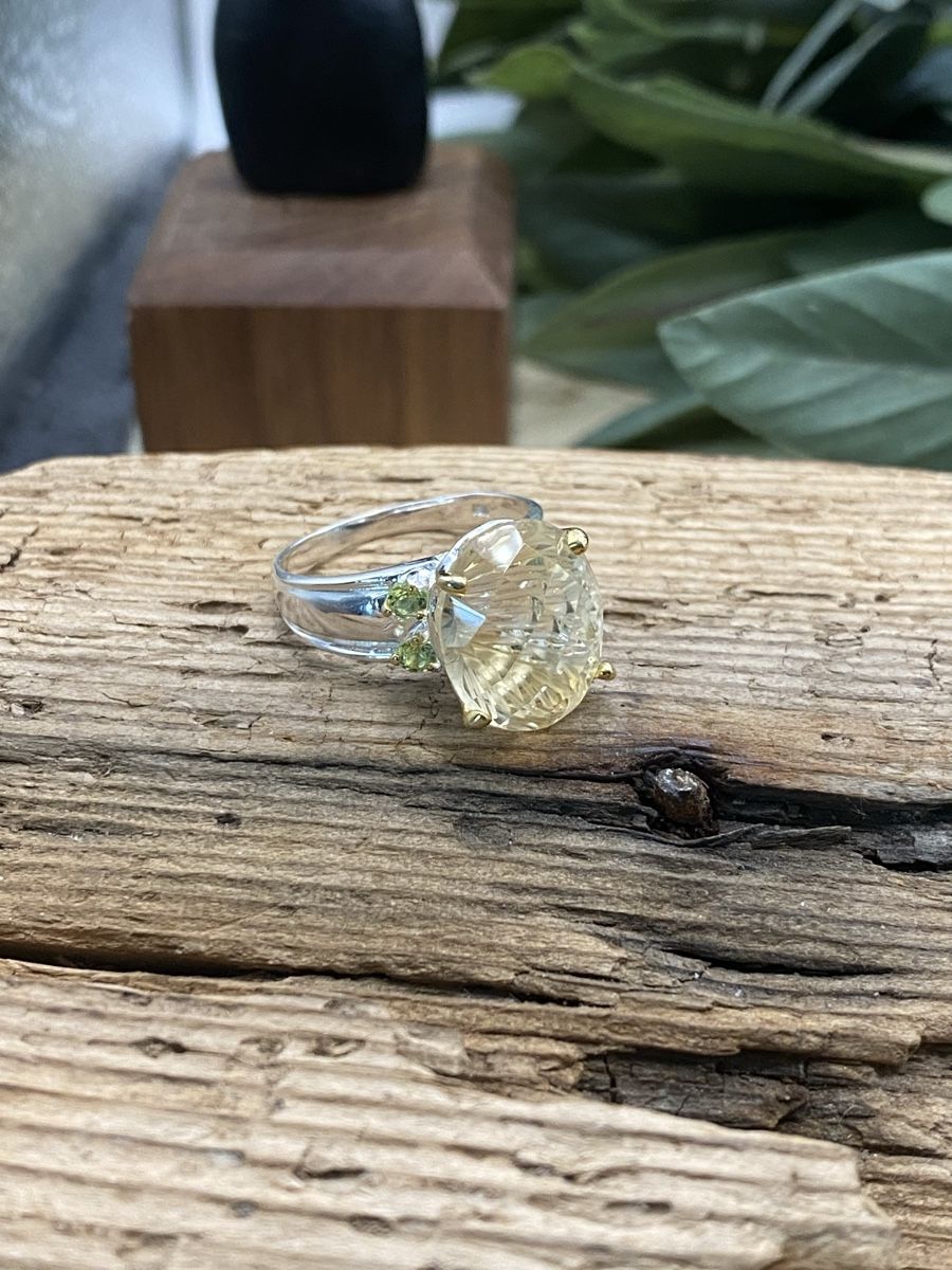 Anelli: Silber Ring mit schönem Citrin, Gr.54.5 – Nuovo (secondo la descrizione) da Luzern venduto da S.Kern01 3