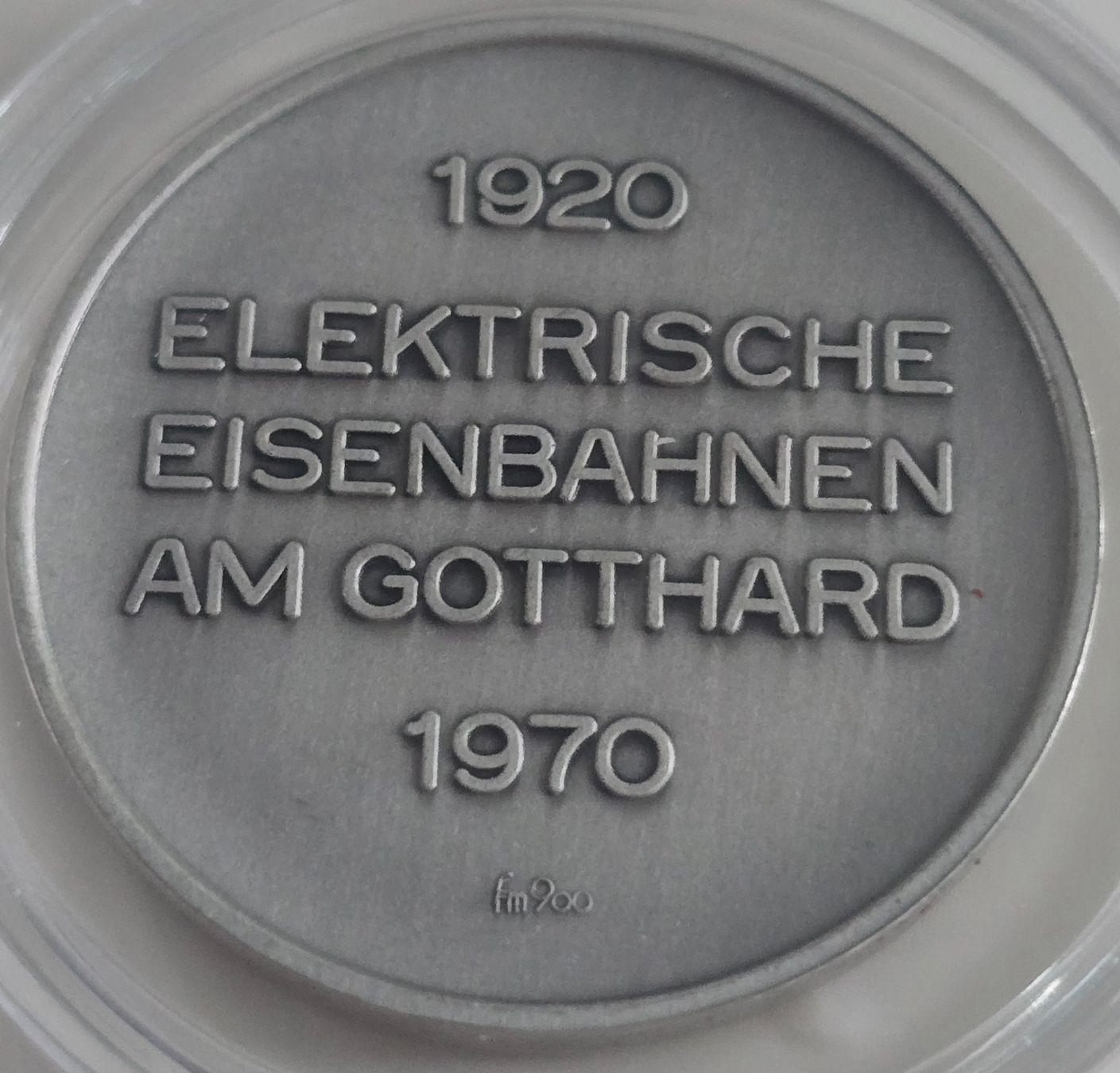 Medaglie: Silbermedaille Gotthardbahn 1920-1970 – Usato da Duebendorf venduto da Dguguseli 1