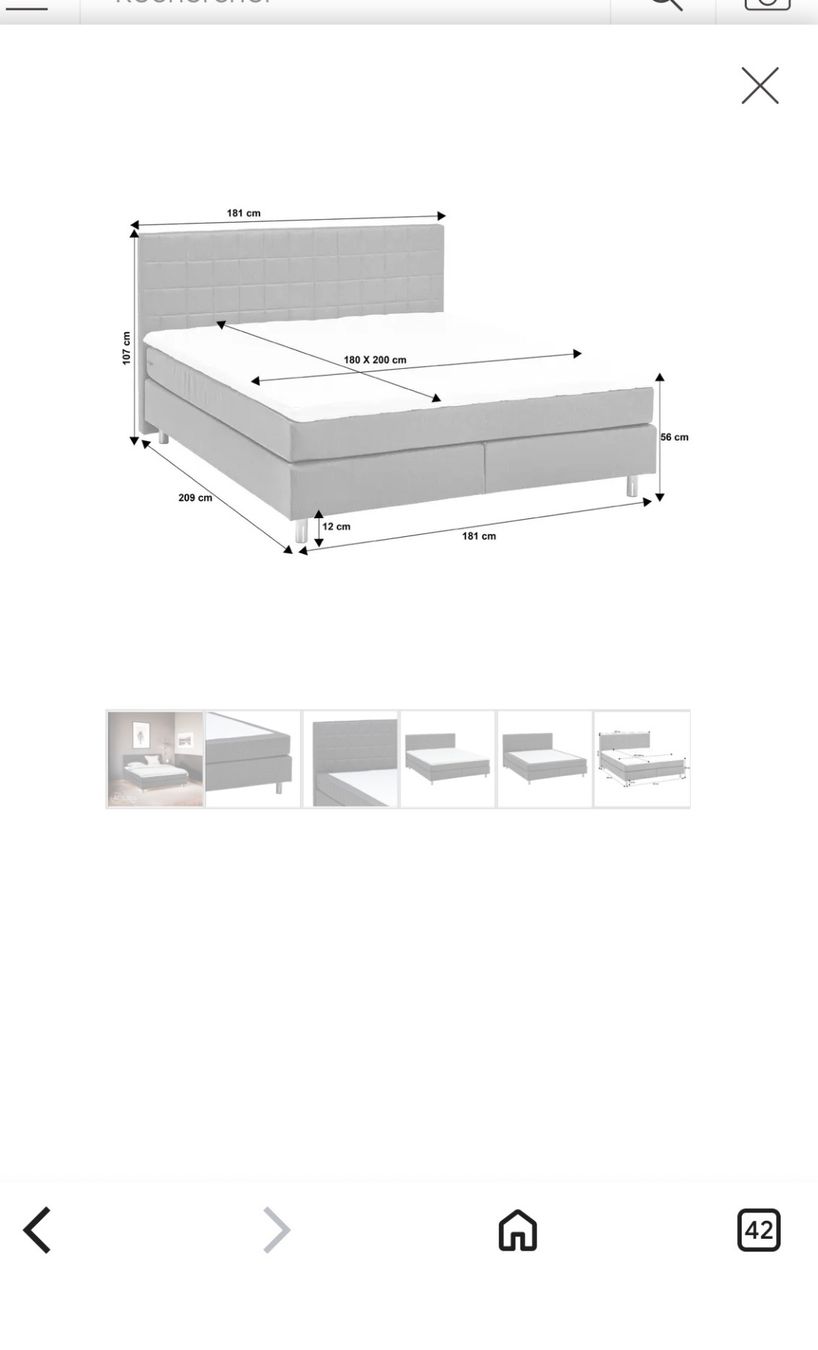 Pfister Lits: Lit boxspring – D'occasion à Meyrin par fra_2t6c 3