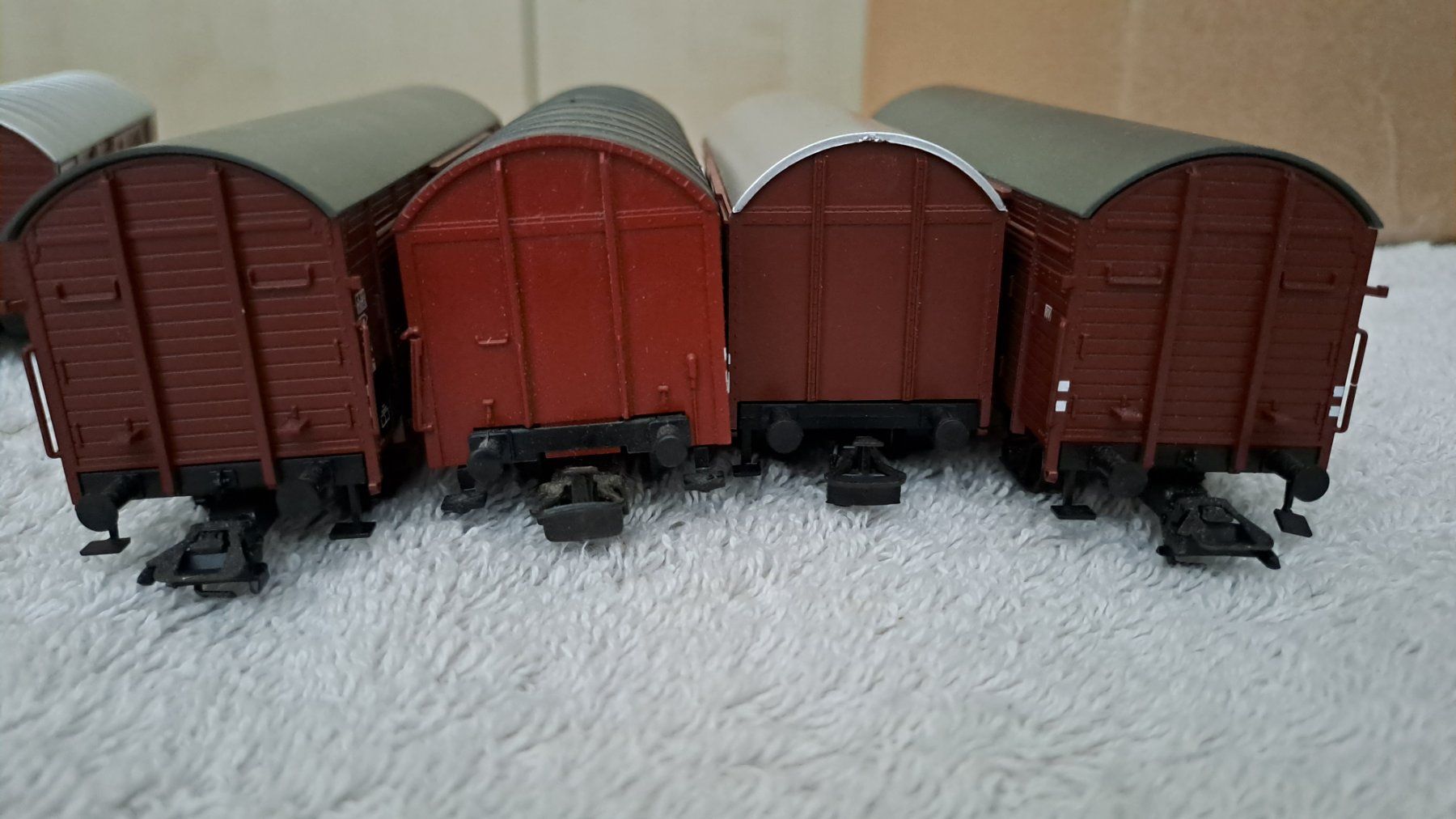Märklin Modellini di ferrovie: ärklin 8 Güterwagen H0 WS/38 – Usato da Winterthur venduto da Riebeli333 5