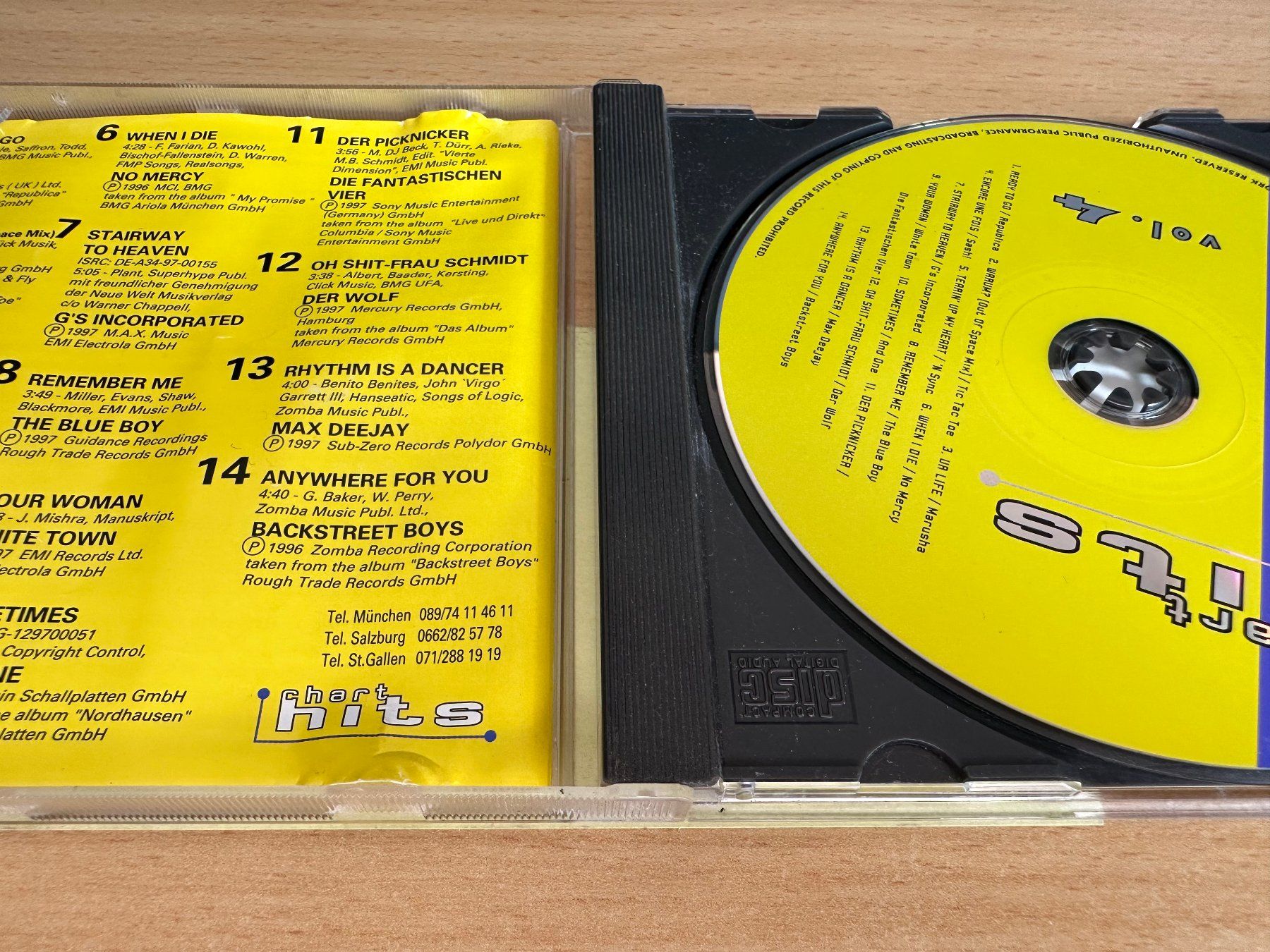 CDs: Various – Chart Hits Vol. 4 1997 – Gebraucht aus Rikon im Tösstal von Alpenmutz 2