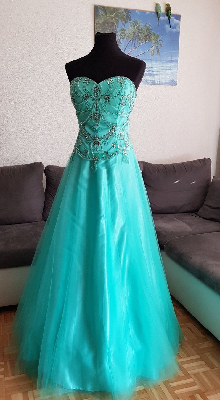 Vestiti: Abendkleid Brautkleid Türkis Gr. 40 – Nuovo e nell'imballaggio originale da Turbenthal venduto da sch_s72n 1