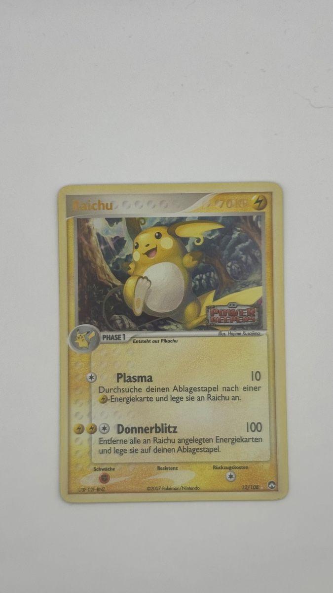 Pokémon Sammelbilder & Trading cards: Raichu Ex Power Keeper Holo reverse 12/108 – Gebraucht aus Belprahon von Rob_ain