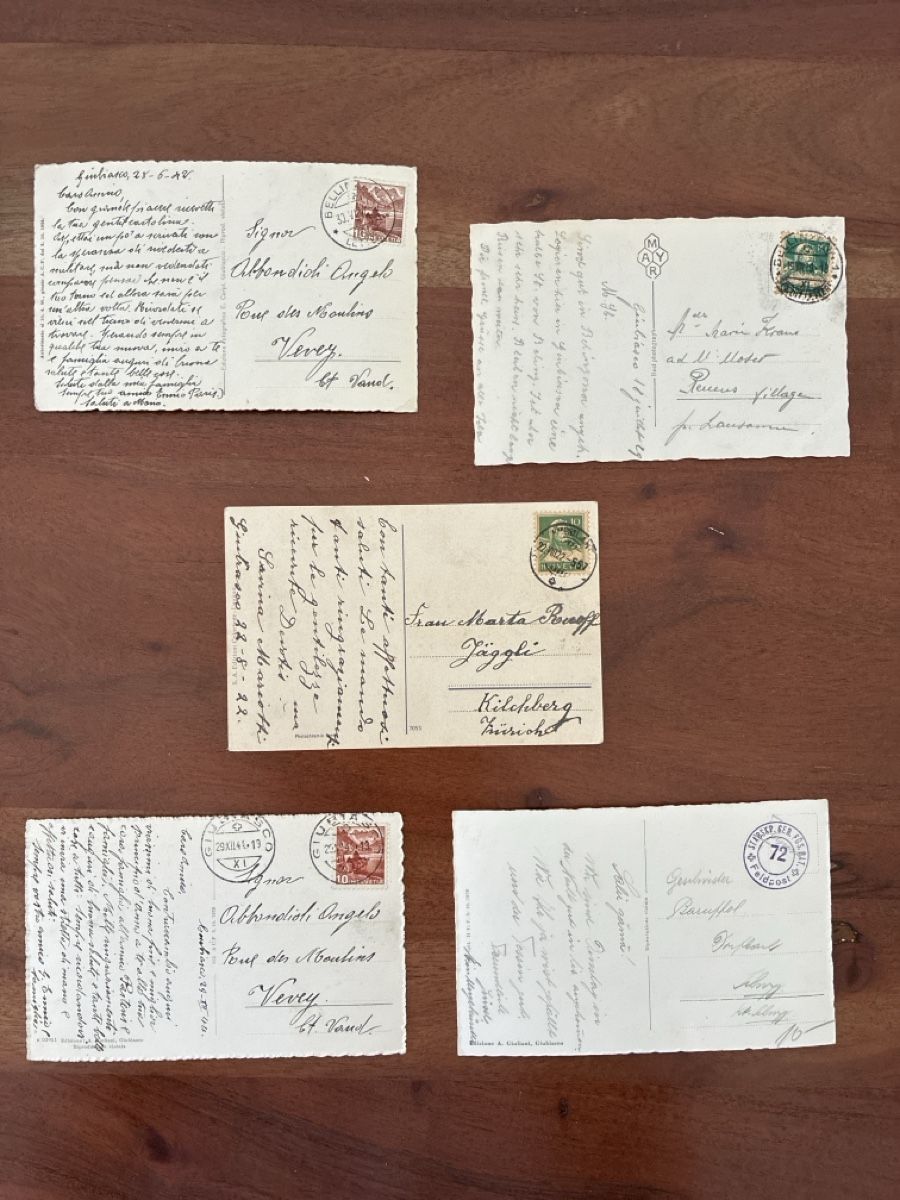 Cartes postales: 5 Ansichtskarten Schweiz von Giubiasco TI – D'occasion à Oftringen par Cla.vD.74 1