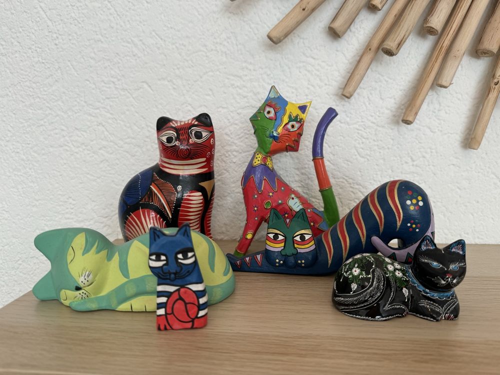 ZoneYan Katzen Figuren Set – 12 Stück, Miniatur-Katzen Aus Harz, Realistisch & Niedlich