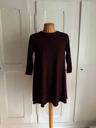 PULL & BEAR - Kleidchen weinrot meliert S