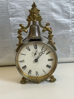 Antiker Wecker, Metall & Messing, Rarität! 23 cm