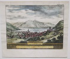 Lugano Originalkupferstich von 1714
