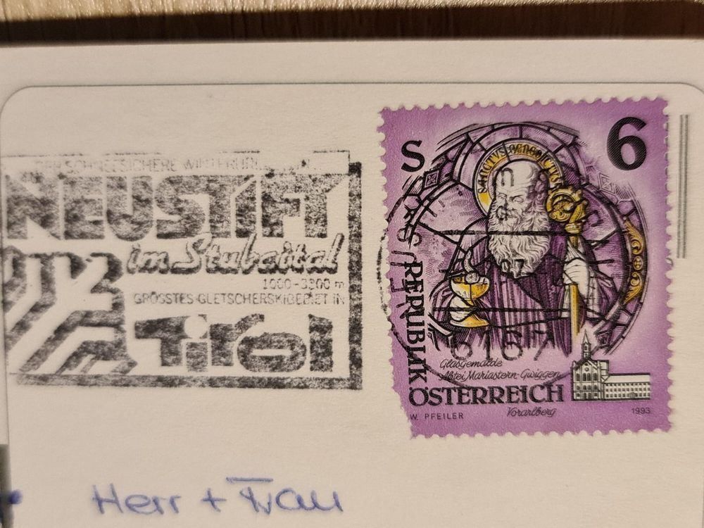Cartoline postali: Ansichtskarte Neustift Stubaital Österreich – Usato da Dintikon venduto da Vexi 1