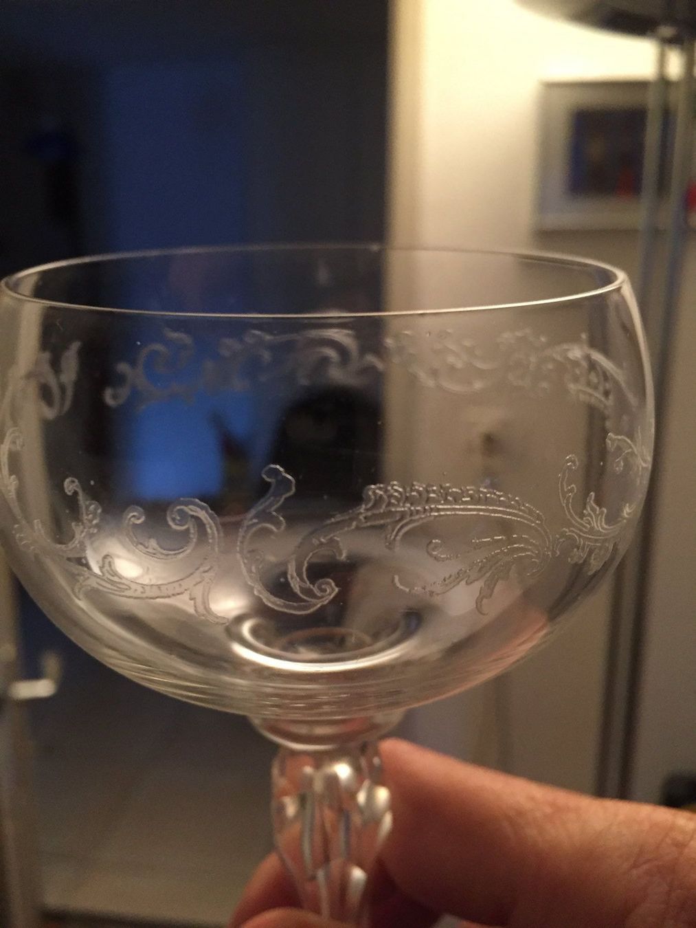 Bicchieri: Champagnergläser 2er Set Antik – Usato da Winterthur venduto da Humbertoaranos 3