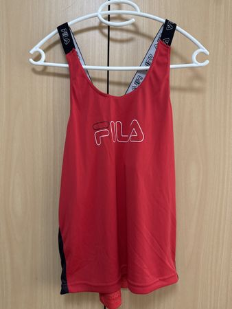 Fila Sporttop, Rot/Schwarz, Grösse S