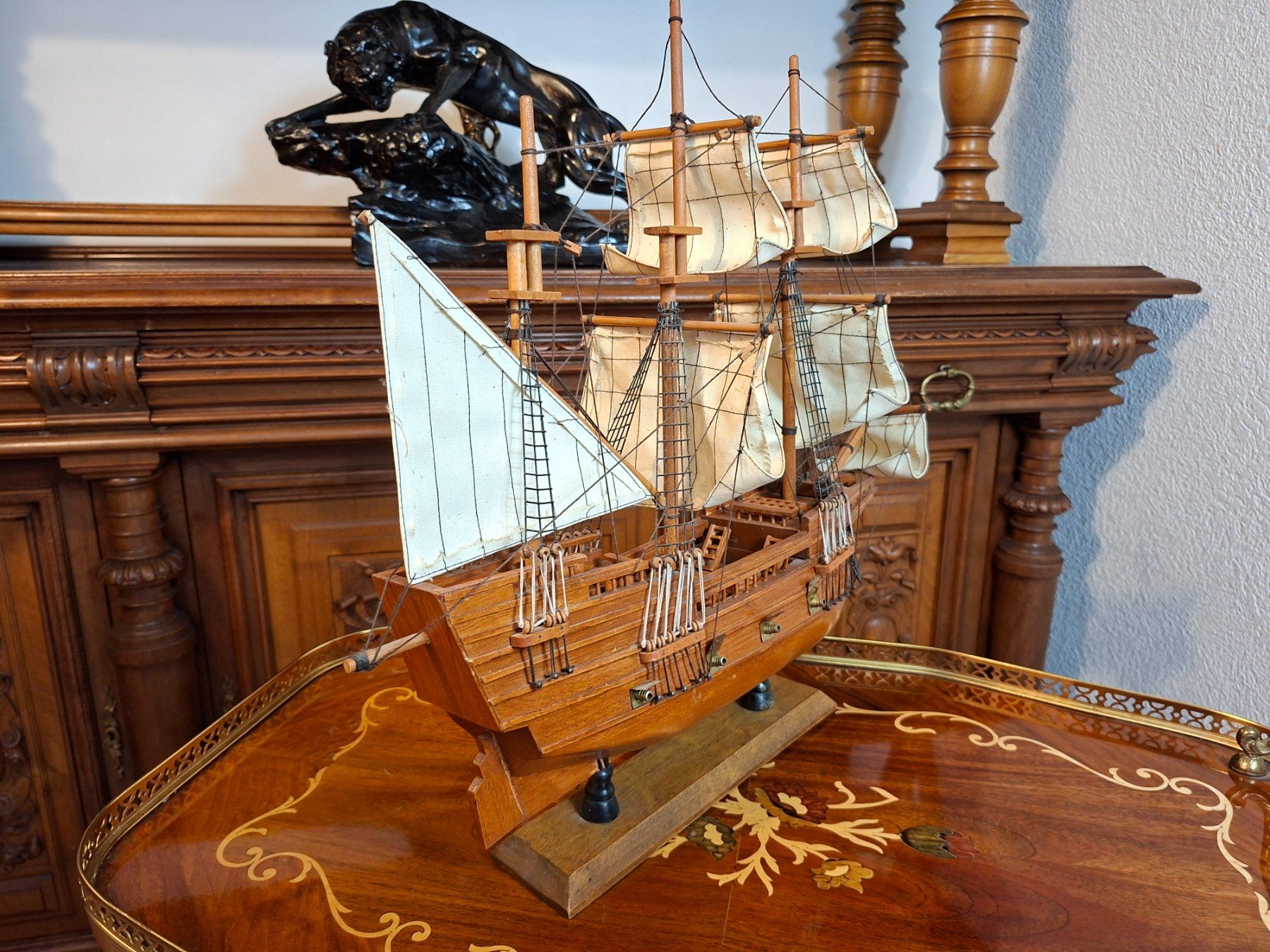 Kit di modellismo & Modellini statici: Holzmodell Segelschiff Mayflower Handarbeit – Usato da Steffisburg venduto da ZeitReise_ 3