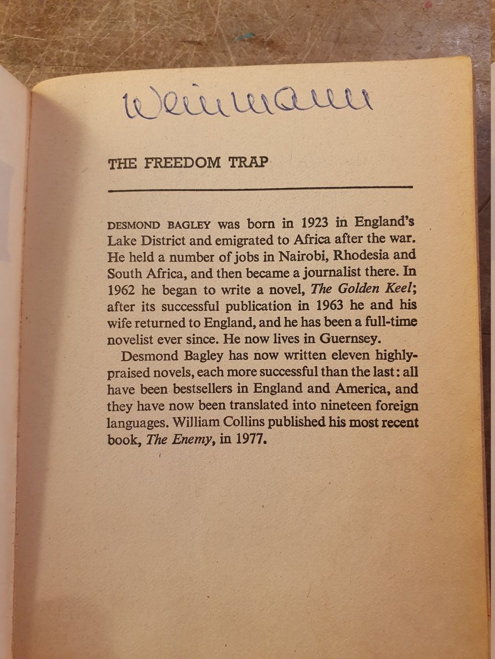 Libri: The Freedom Trap - Desmond Bagley – Usato da Zürich venduto da loosebone 1