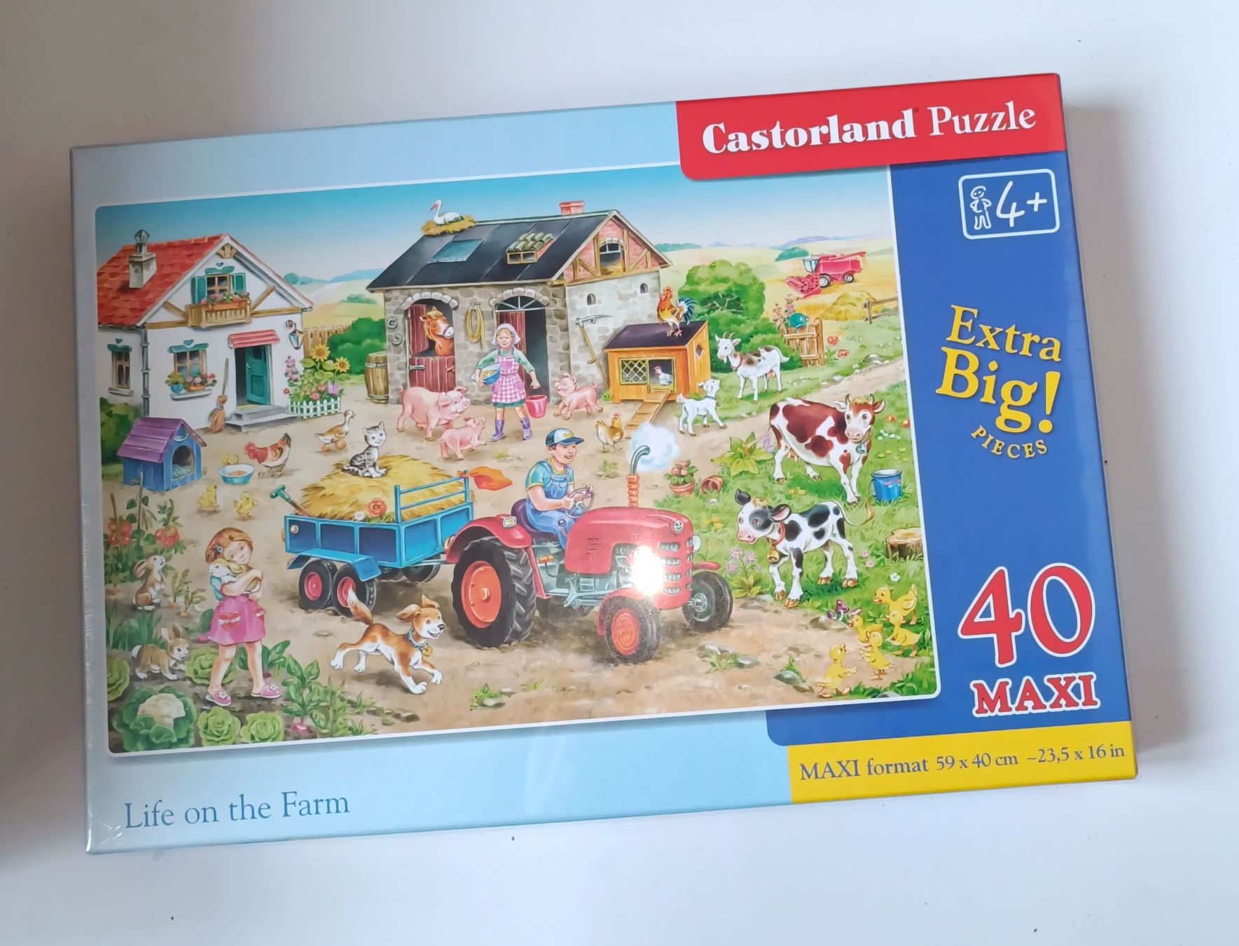 Puzzle: Grosses Bauernhof Puzzle, 40 Teile, Maxi - Winterspass – Nuovo e nell'imballaggio originale da Biel/Bienne venduto da Schmuck_Sale