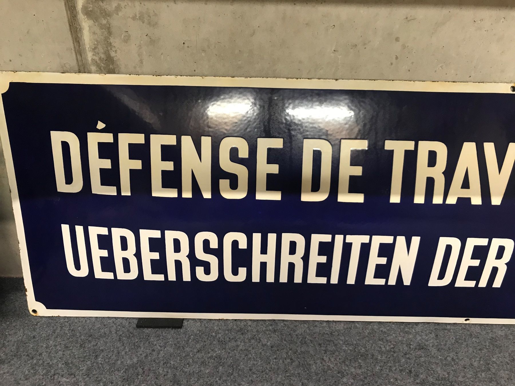 SBB/CFF/FFS Insegne: SBB Email Schild bombiert – Usato da Erschwil venduto da Freitag1 1