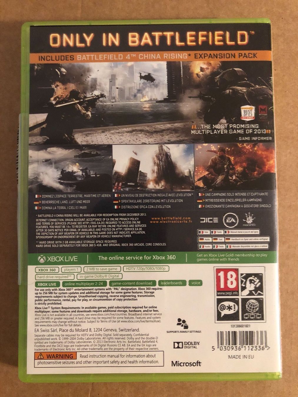 Microsoft Giochi: Battlefield 4 für Xbox 360 – Usato da Kestenholz venduto da Mad18 2