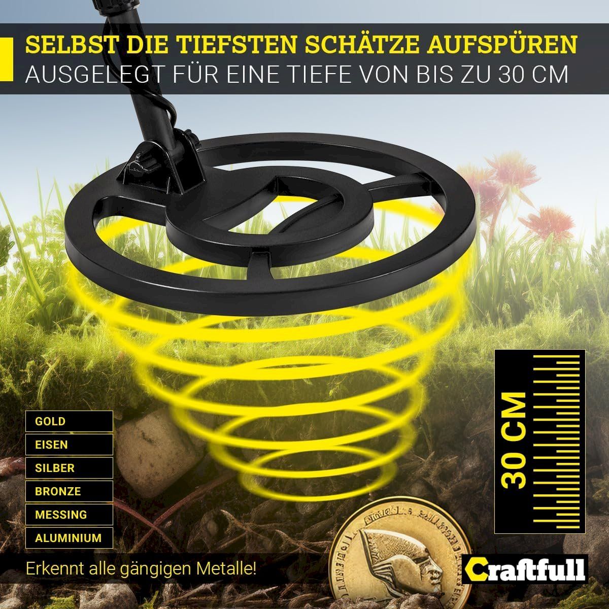 Zubehör: Craftfull Metalldetektor XPlorer Pro – Neu und originalverpackt aus Bottighofen von zaap 2