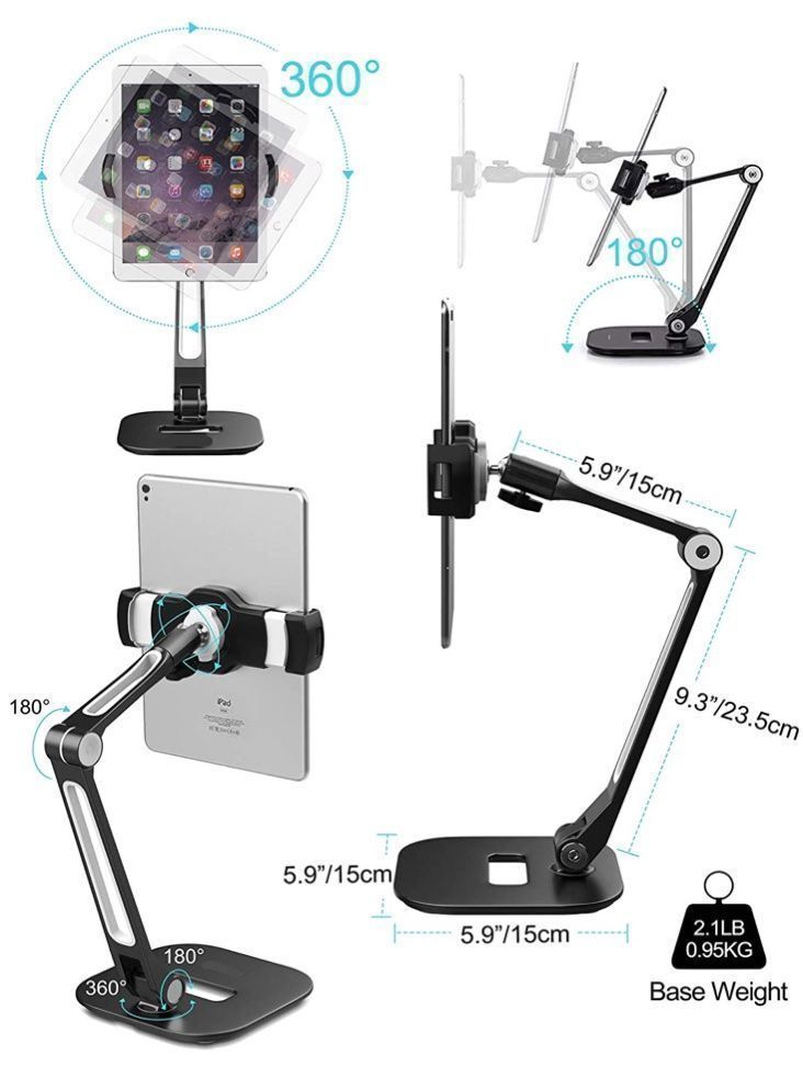 Altro in Decorazioni & Accessori: Long Arm Tablet Ständer, Faltbar – Nuovo e nell'imballaggio originale da Bülach venduto da StoreInShop.com 4