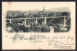 Bern, Kornhausbrücke, Im Hintergrund Ki