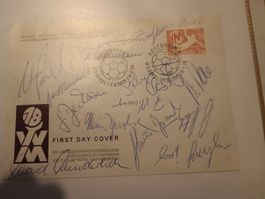 Handball Weltmeister 1978 Deutschland - handsigniertes FDC