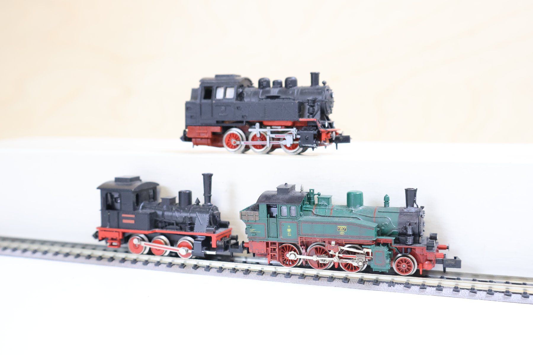 Trix Modellini di ferrovie: Minitrix/Fleischmann/Arnold 3 x schöne Dampfloks - Spur N – Usato da Winterthur venduto da Monstera 3