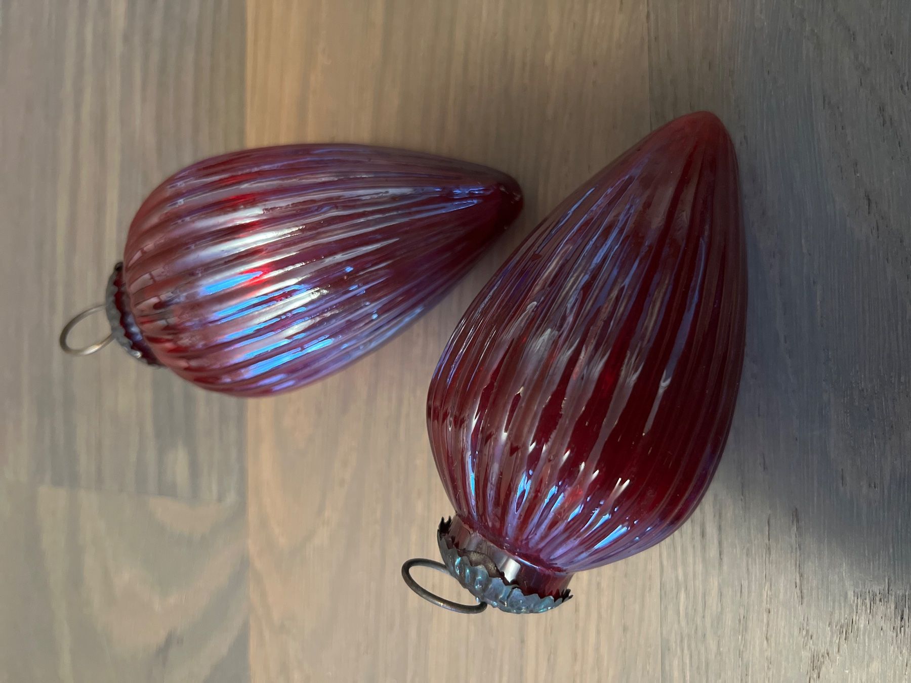 Tutte le decorazioni: 2 spezielle Weihnachtshänger/Weihnachtskugeln  rot – Usato da Meierskappel venduto da schoene_dinge 1
