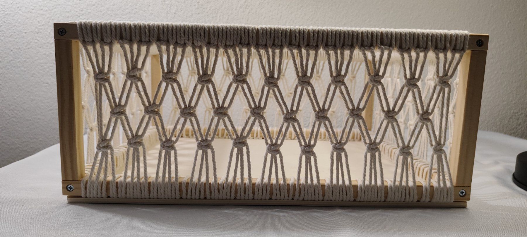 Accessori: Makramee Korb weiss – Nuovo e nell'imballaggio originale da Männedorf venduto da mes_7725 3