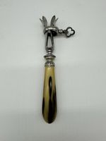 Vintage Horn Handled Leg of Lamb holder
