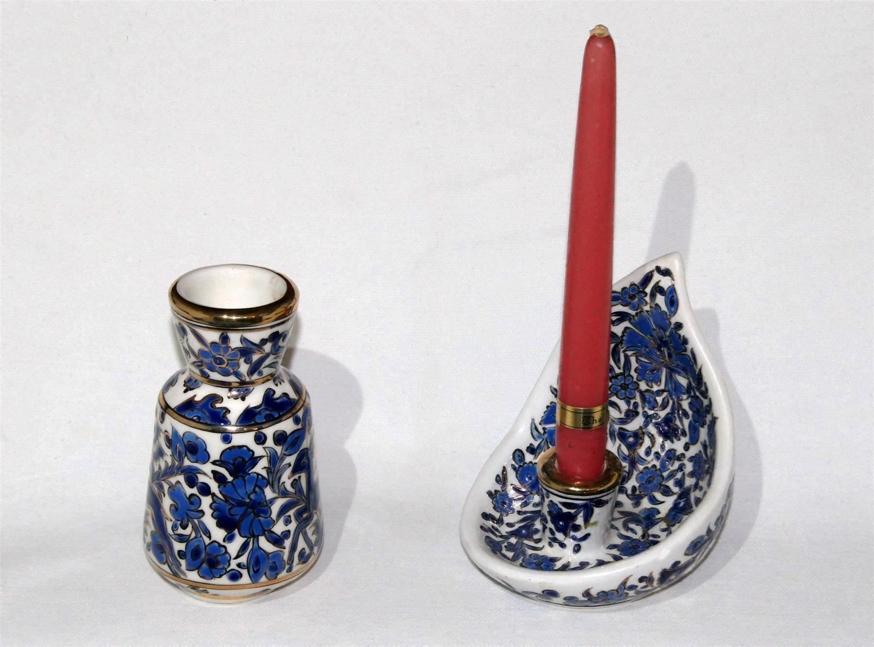 Vasen & Gefässe: Set Griechische Vase + Kerzenhalter – Gebraucht aus Geroldswil von ARTEFACTO