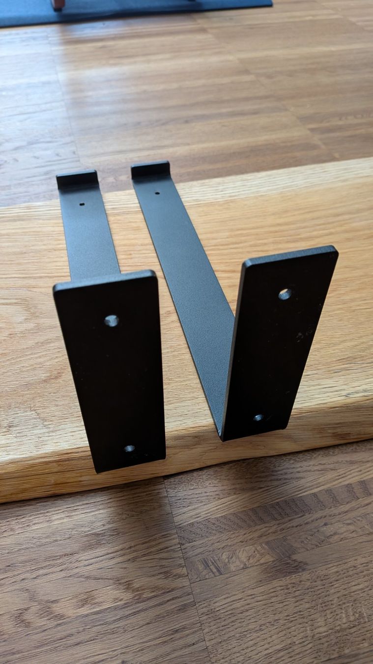 Regale: Schwebendes Wandregal "Rustikal" Eichenholz (80x30cm) – Gebraucht aus Zürich von mar_f5dp 3