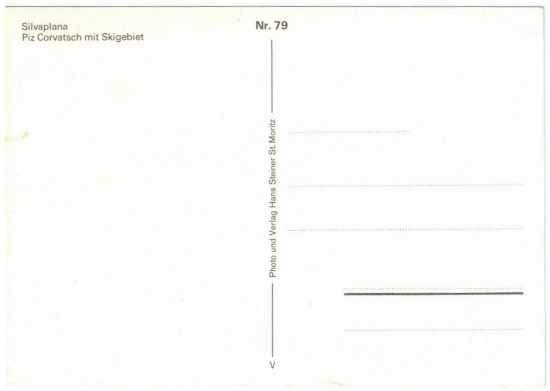 Cartoline postali: Silvaplana - Pistenplan – Usato da Binningen venduto da Mountainrider 1